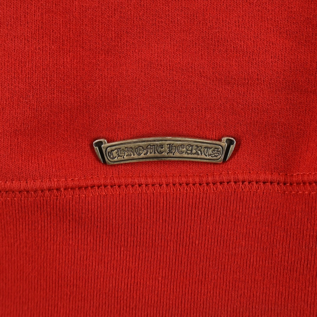 CHROME HEARTS(クロムハーツ) SAILIN ON PLVR SWTSHRT セメタリー刺繍 スウェットプルスウェット レッド