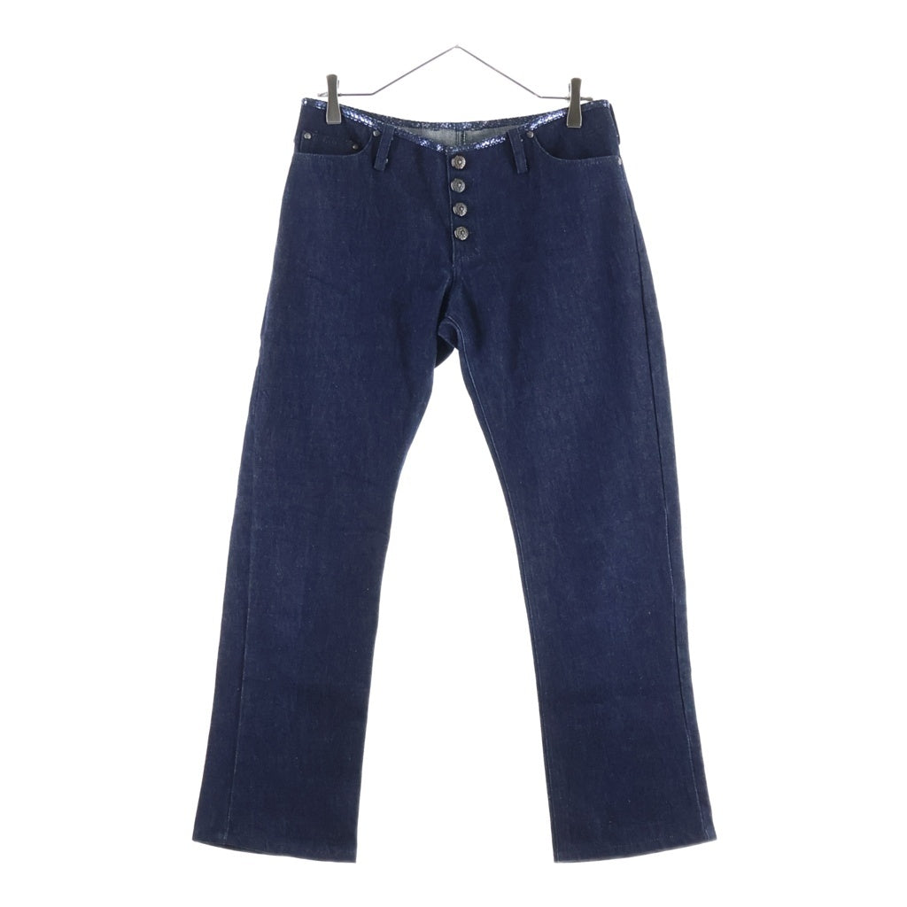 CHROME HEARTS(クロムハーツ) OLD 5POCKET STRAIGHT DENIM PANTS オールド デニムストレートパンツ 5ポケット インディゴ レディース