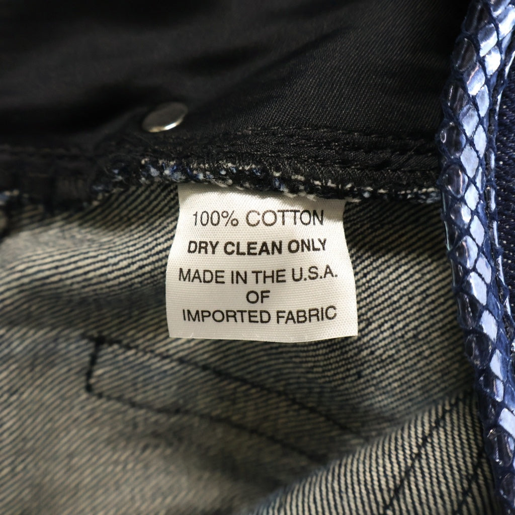 CHROME HEARTS(クロムハーツ) OLD 5POCKET STRAIGHT DENIM PANTS オールド デニムストレートパンツ 5ポケット インディゴ レディース