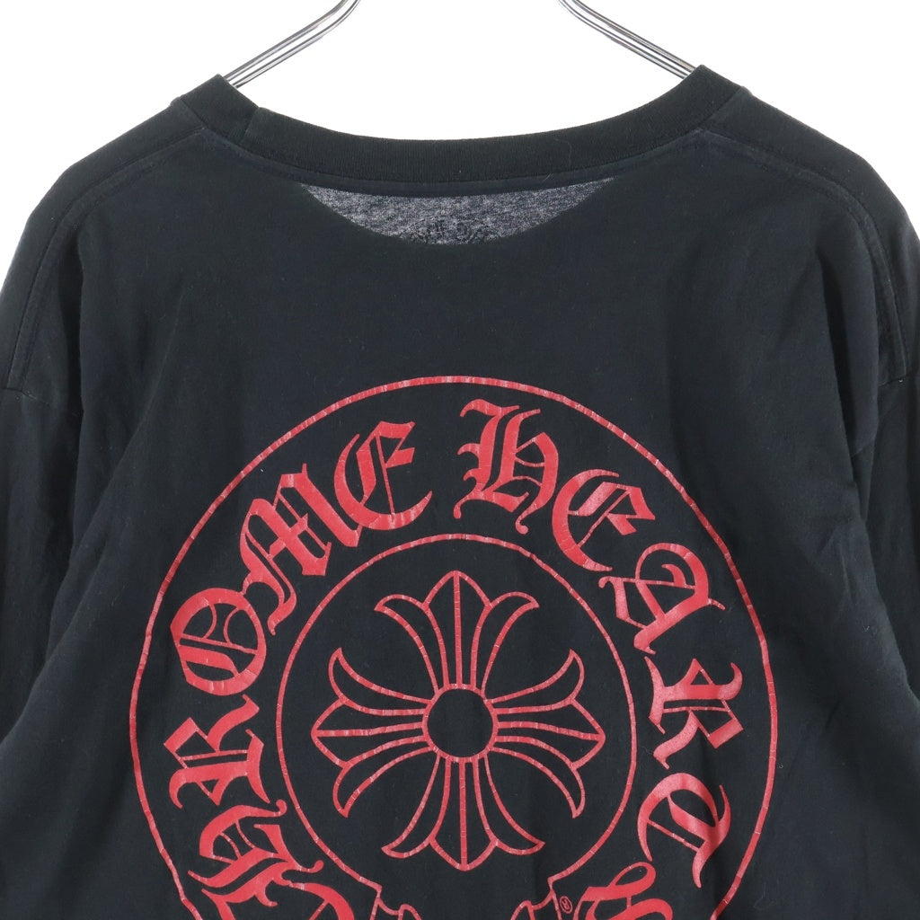 CHROME HEARTS(クロムハーツ) CH L/S 1 STAFF EXCLUSIVE ホースシュープリント長袖カットソー STAFF限定 ブラック/レッド