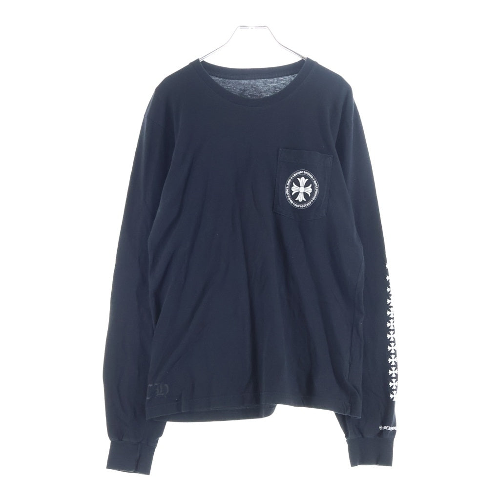 CHROME HEARTS(クロムハーツ) CH L/S 2 バックCHプラスプリント長袖カットソー ブラック/ホワイト