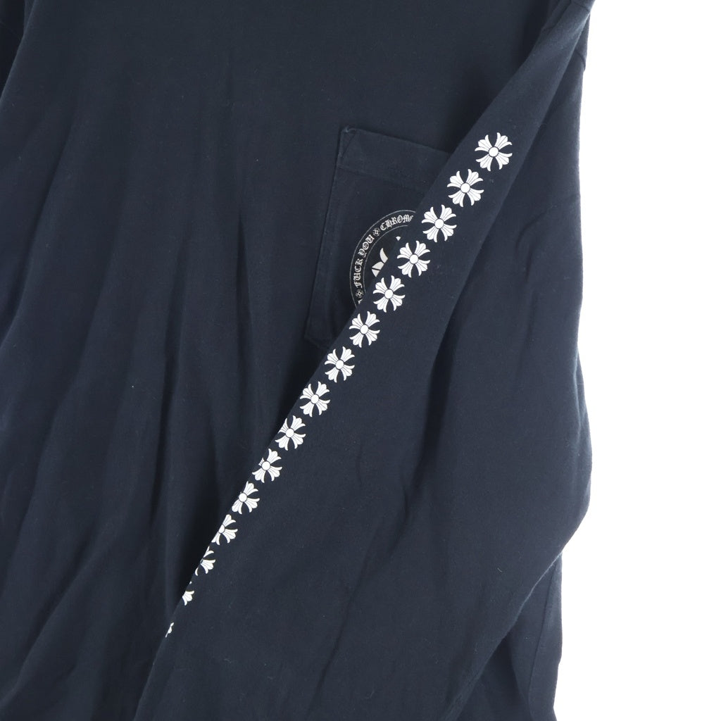 CHROME HEARTS(クロムハーツ) CH L/S 2 バックCHプラスプリント長袖カットソー ブラック/ホワイト
