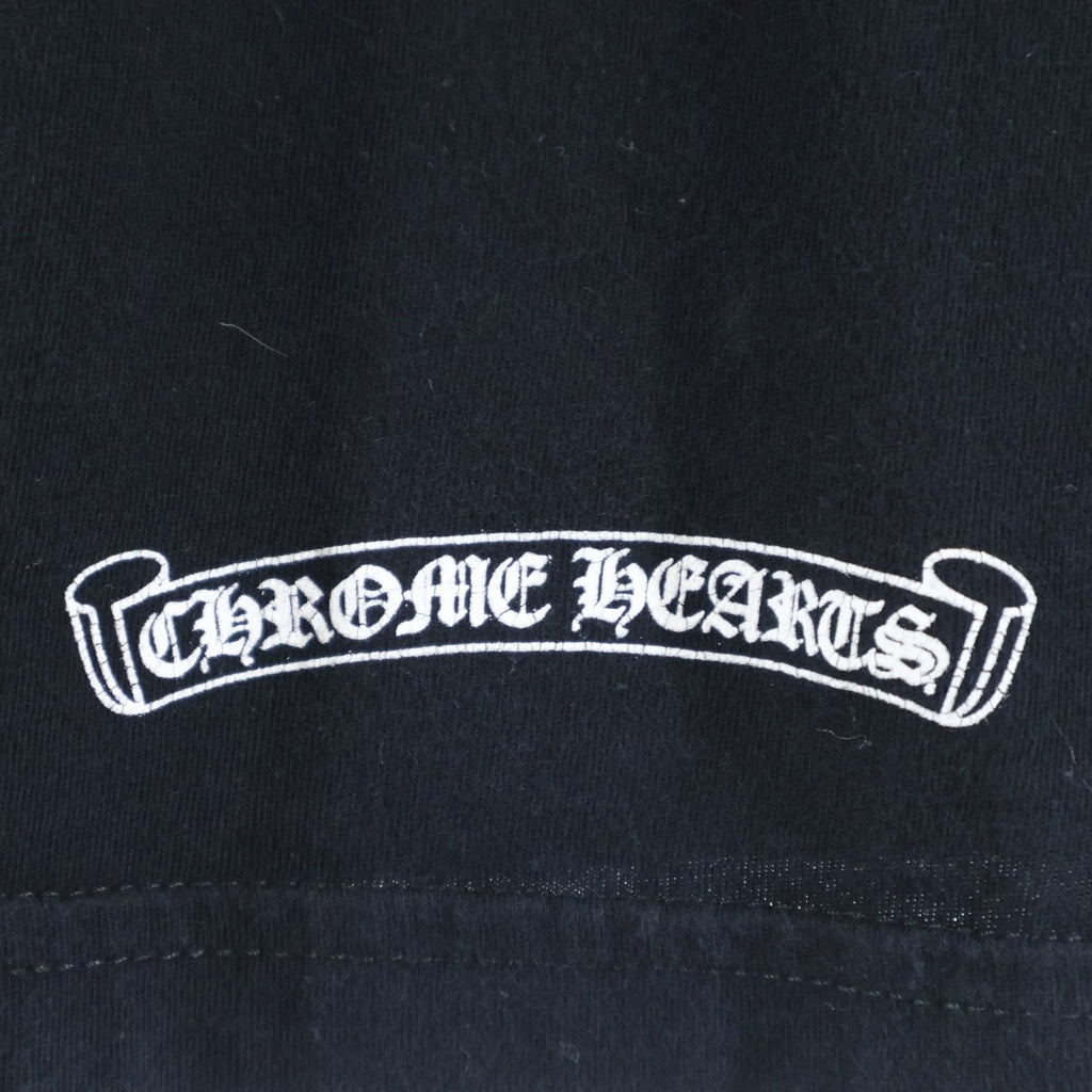 CHROME HEARTS(クロムハーツ) CH L/S 2 バックCHプラスプリント長袖カットソー ブラック/ホワイト