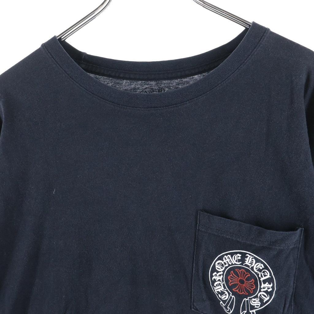 CHROME HEARTS(クロムハーツ) CH L/S 1 STAFF EXCLUSIVE ホースシュープリント長袖カットソー STAFF限定 ブラック/レッド/ホワイト