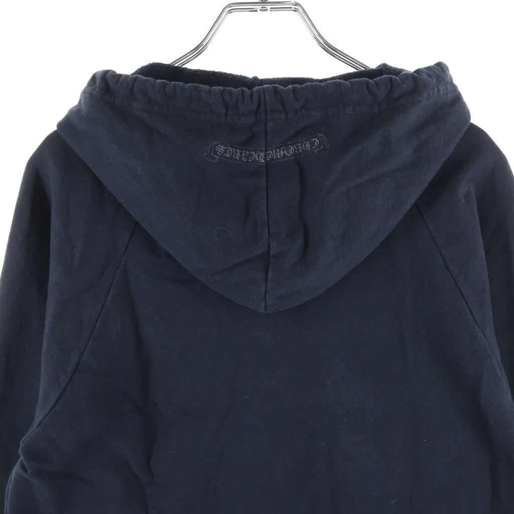 CHROME HEARTS(クロムハーツ) OLD SWTSHRT HD ZIP オールド 袖フローラルジップアップフーディー パーカー ブラック