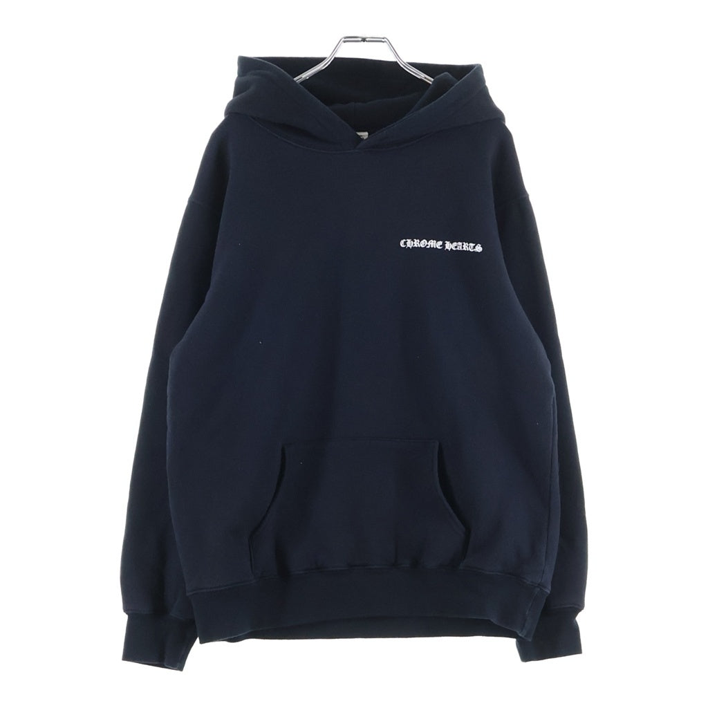 CHROME HEARTS(クロムハーツ) OLD SWTSHRT HD ZIP バックCHプラスプリント 裏地サーマル パーカー ブラック/ホワイト