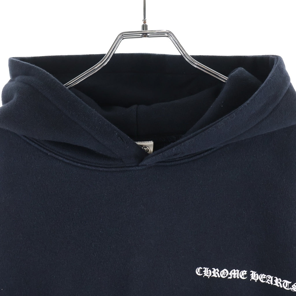 CHROME HEARTS(クロムハーツ) OLD SWTSHRT HD ZIP バックCHプラスプリント 裏地サーマル パーカー ブラック/ホワイト