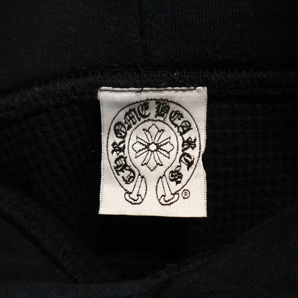 CHROME HEARTS(クロムハーツ) OLD THRML SWTSHRT CH PLUS バックCHプラスプリント サーマル裏地プルオーバーパーカー ブラック