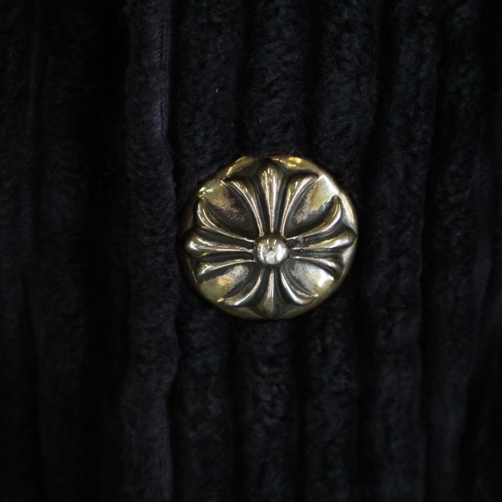 CHROME HEARTS(クロムハーツ) MATTY BOY PPO U THE 69 マッティボーイ コーデュロイ半袖シャツ ブラック/レッド