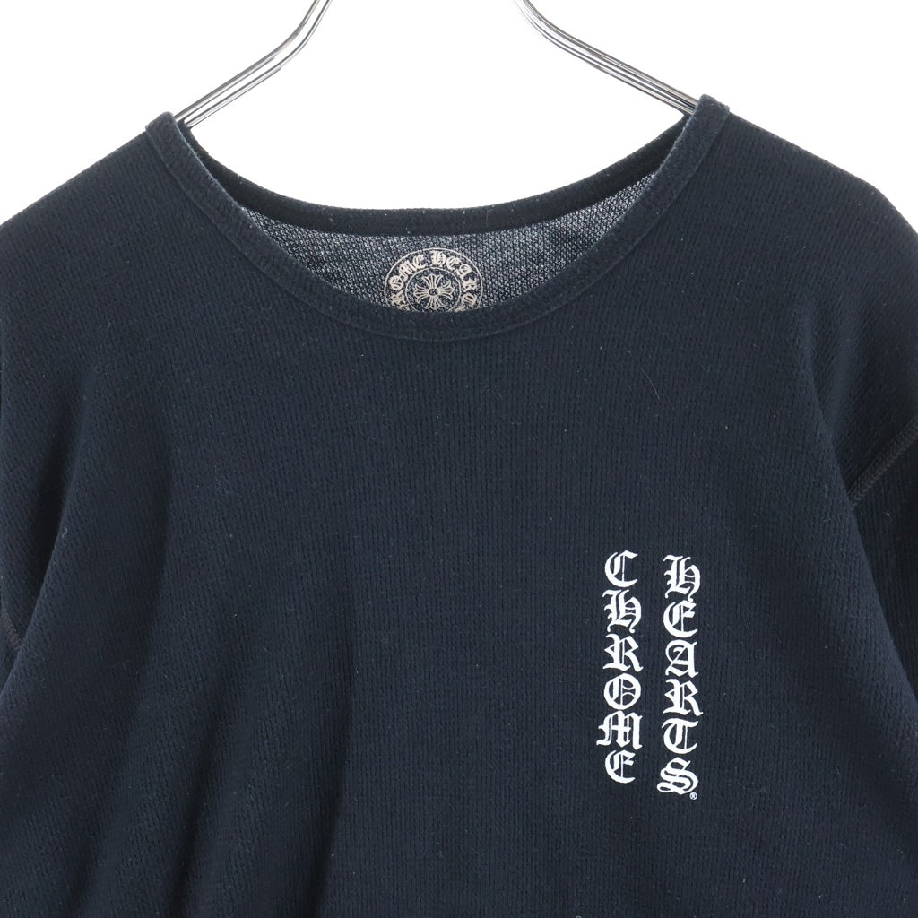 CHROME HEARTS(クロムハーツ) THERMAL L/S FLRL CRS サーマル フローラルクロス 長袖 ロングスリーブ ブラック