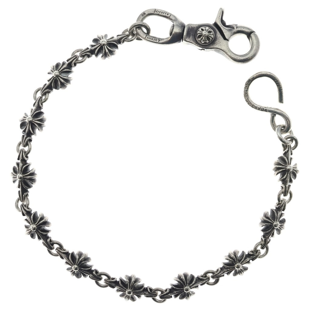 CHROME HEARTS(クロムハーツ) 4C CROSS SHORT-S 1クリップカットアウトCHプラス シルバーウォレットチェーン