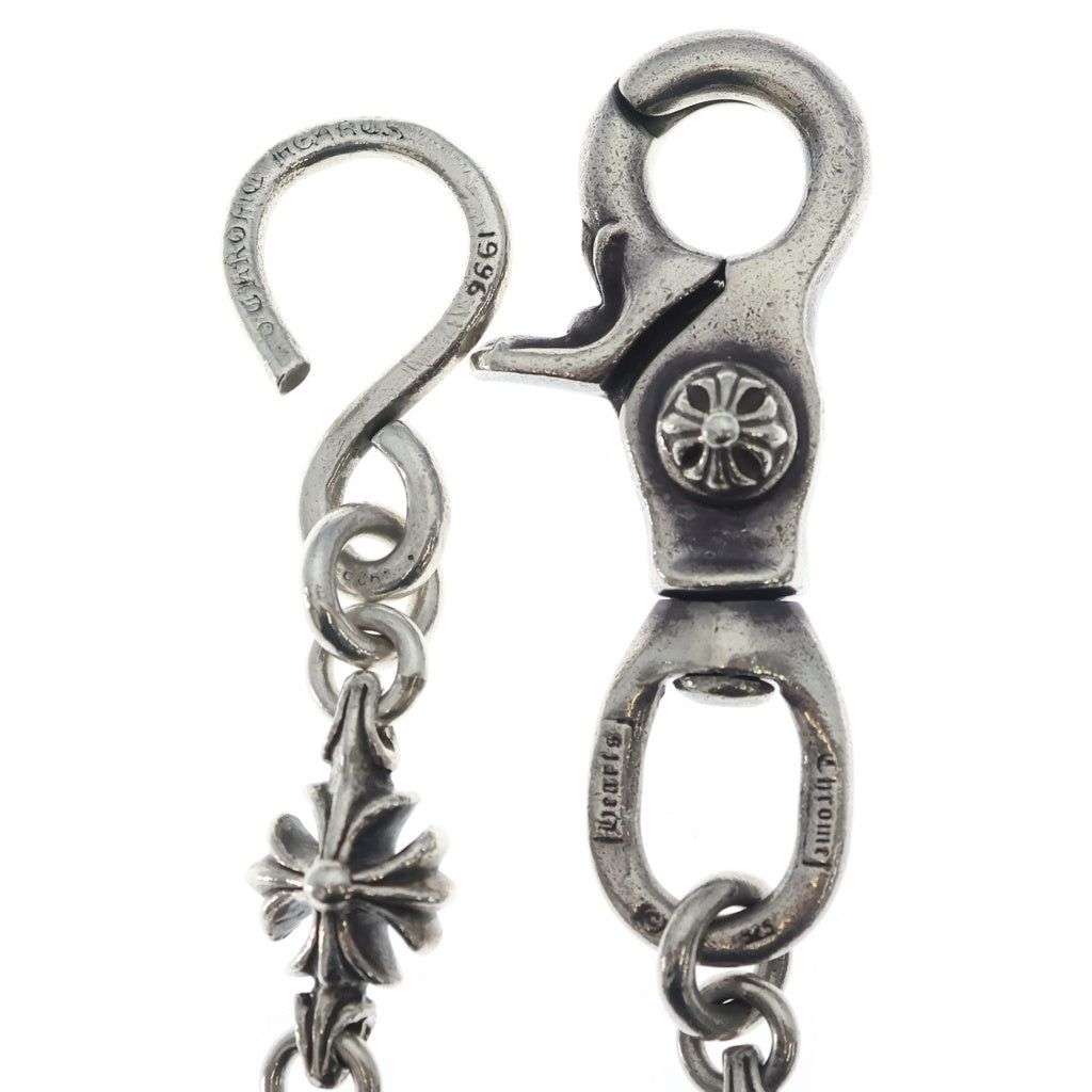 CHROME HEARTS(クロムハーツ) 4C CROSS SHORT-S 1クリップカットアウトCHプラス シルバーウォレットチェーン