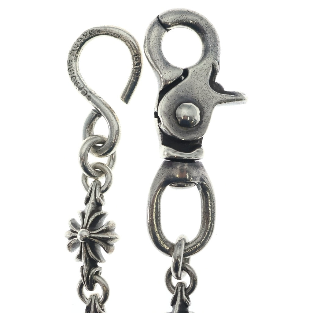 CHROME HEARTS(クロムハーツ) 4C CROSS SHORT-S 1クリップカットアウトCHプラス シルバーウォレットチェーン