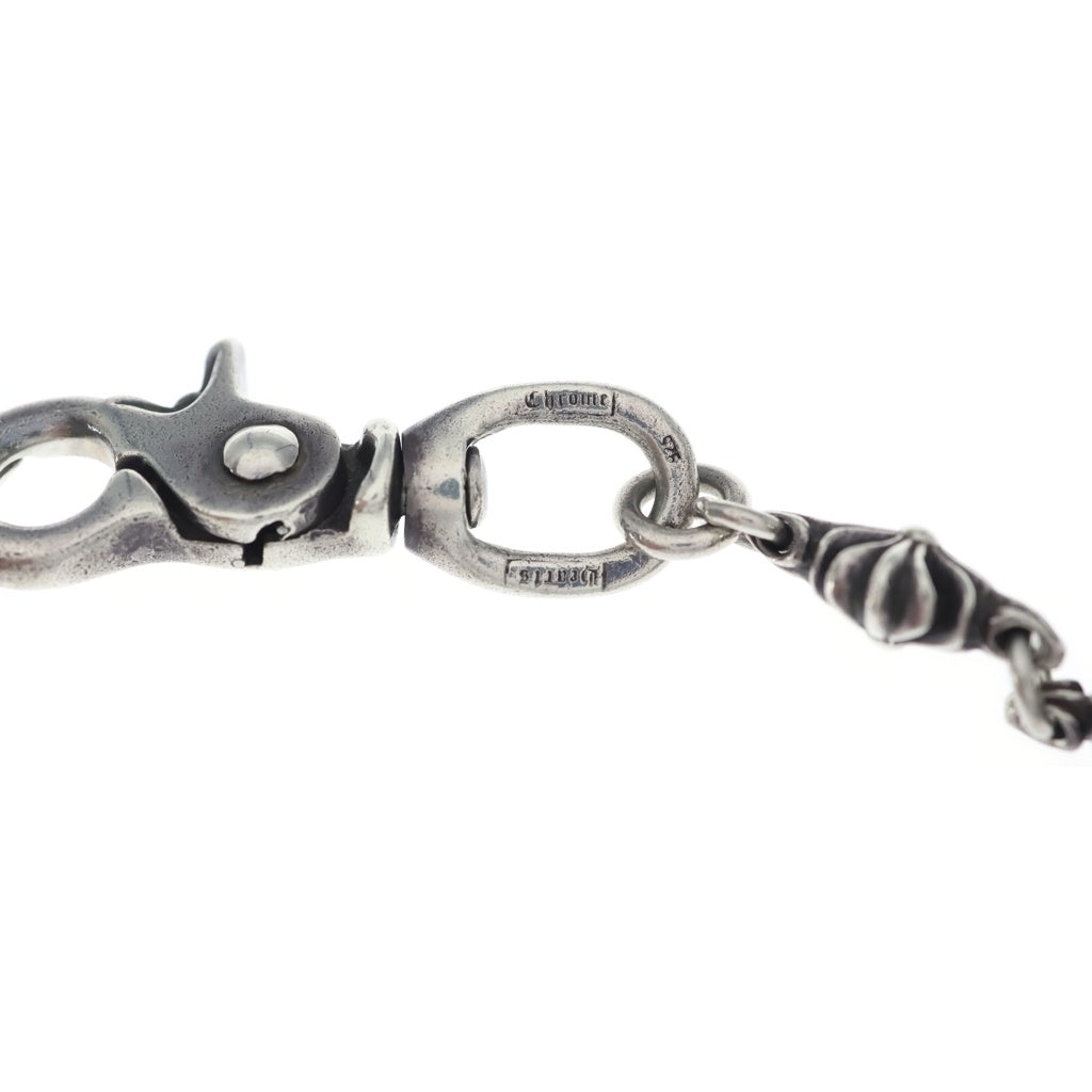 CHROME HEARTS(クロムハーツ) 4C CROSS SHORT-S 1クリップカットアウトCHプラス シルバーウォレットチェーン