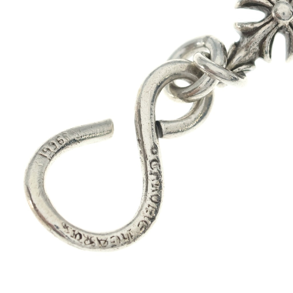 CHROME HEARTS(クロムハーツ) 4C CROSS SHORT-S 1クリップカットアウトCHプラス シルバーウォレットチェーン