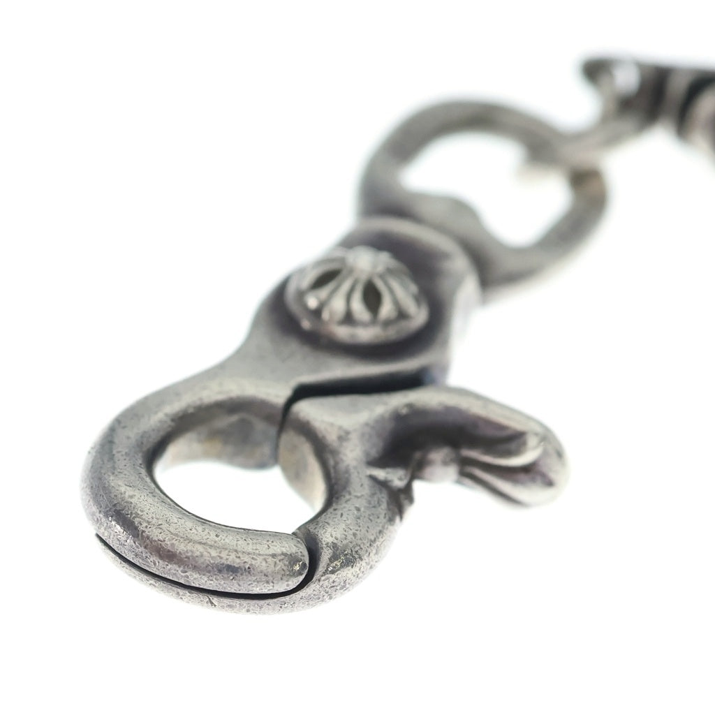 CHROME HEARTS(クロムハーツ) 4C CROSS SHORT-S 1クリップカットアウトCHプラス シルバーウォレットチェーン