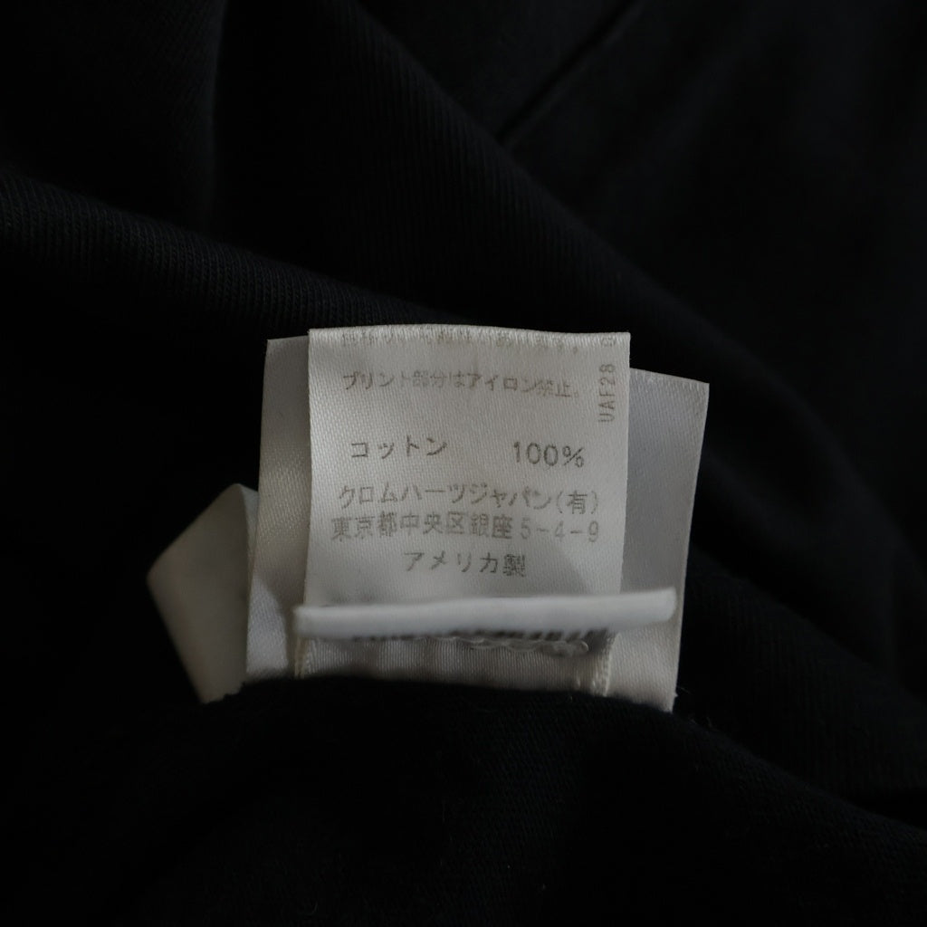CHROME HEARTS(クロムハーツ) CH L/S /1 バックCHクロスネックロゴプリント長袖カットソー ブラック/ホワイト