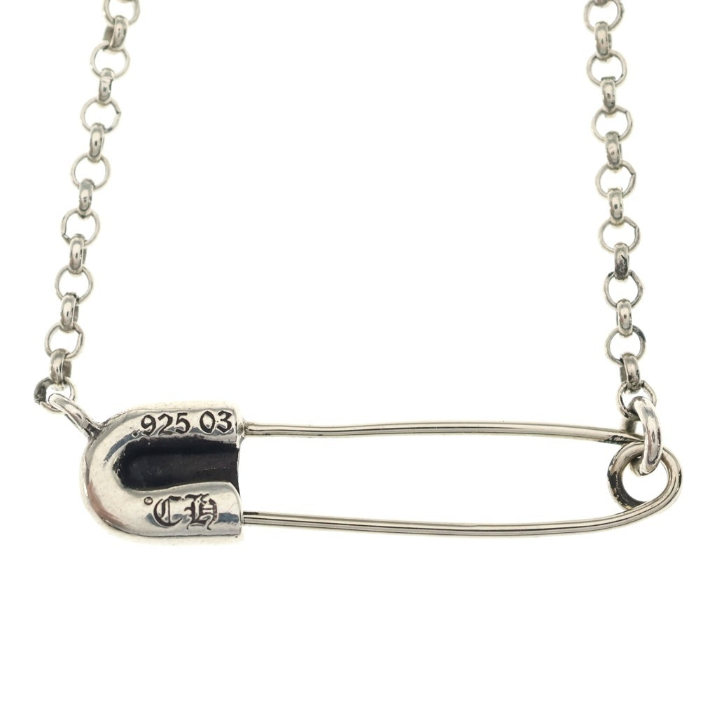 CHROME HEARTS(クロムハーツ) SAFETY PIN R20 1DIAセーフティピンロールチェーン シルバー