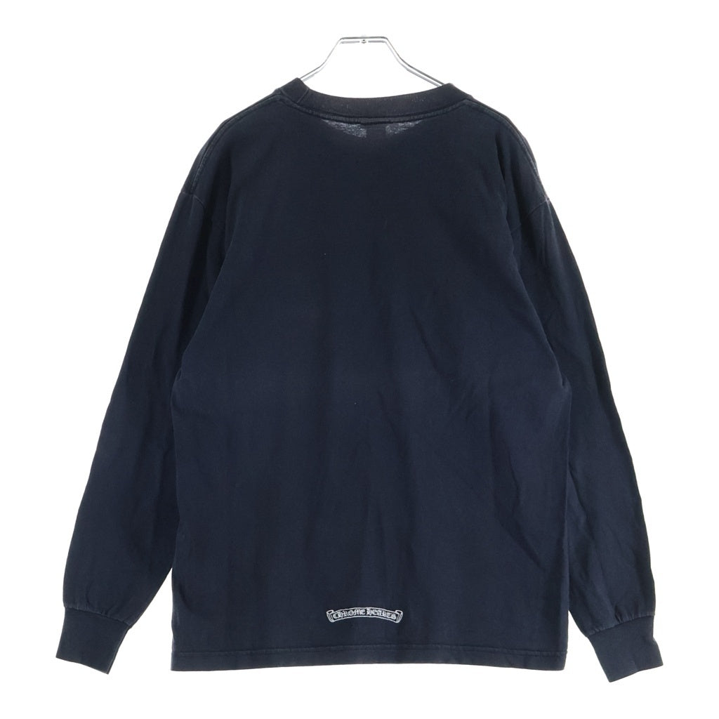 CHROME HEARTS(クロムハーツ) OLD CEMETERY L/S TEE オールド セメタリー刺繍 クルーネック長袖Tシャツ ロングスリーブカットソー ブラック