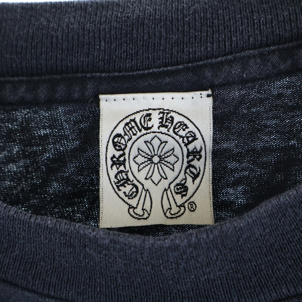 CHROME HEARTS(クロムハーツ) OLD CEMETERY L/S TEE オールド セメタリー刺繍 クルーネック長袖Tシャツ ロングスリーブカットソー ブラック