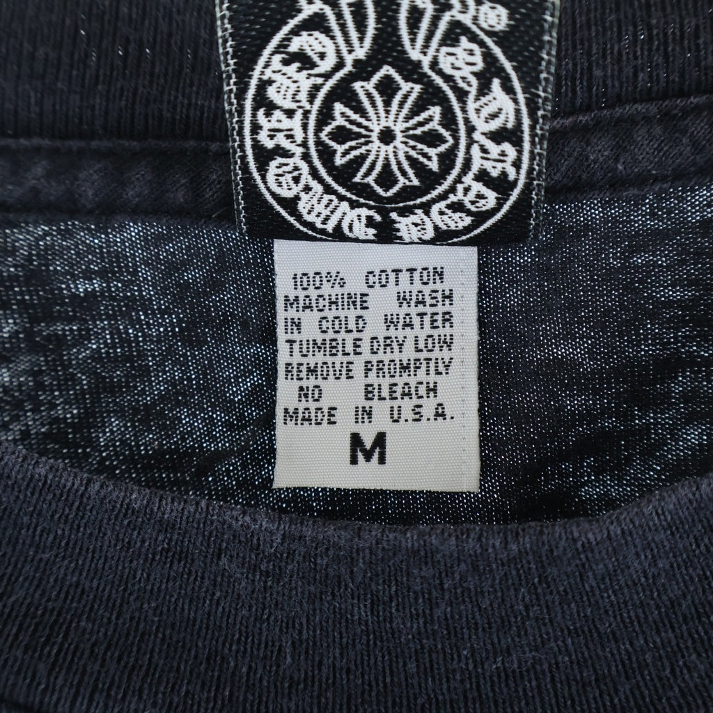CHROME HEARTS(クロムハーツ) OLD CEMETERY L/S TEE オールド セメタリー刺繍 クルーネック長袖Tシャツ ロングスリーブカットソー ブラック