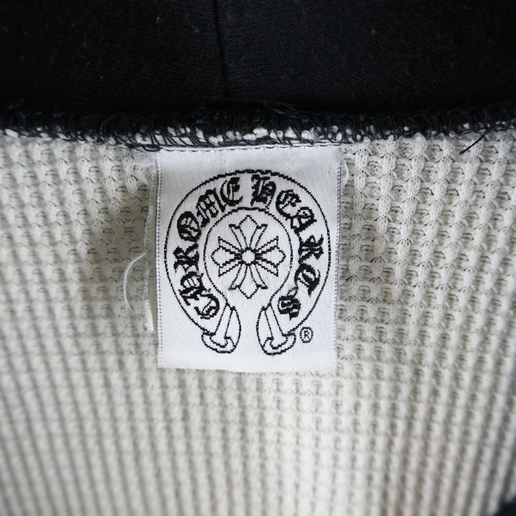 CHROME HEARTS(クロムハーツ) OLD THRML SWTSHRT HD 裏地サーマル ホースシュー プルオーバーパーカー ブラック/ブルー