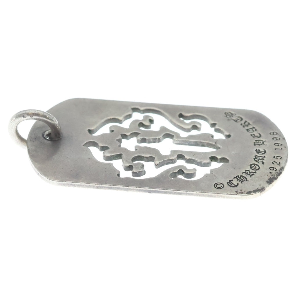 CHROME HEARTS(クロムハーツ) D TAG LRG DAGGER ヴァインダガーカットアウトドッグタグ ラージ ペンダントトップ シルバー BCA240