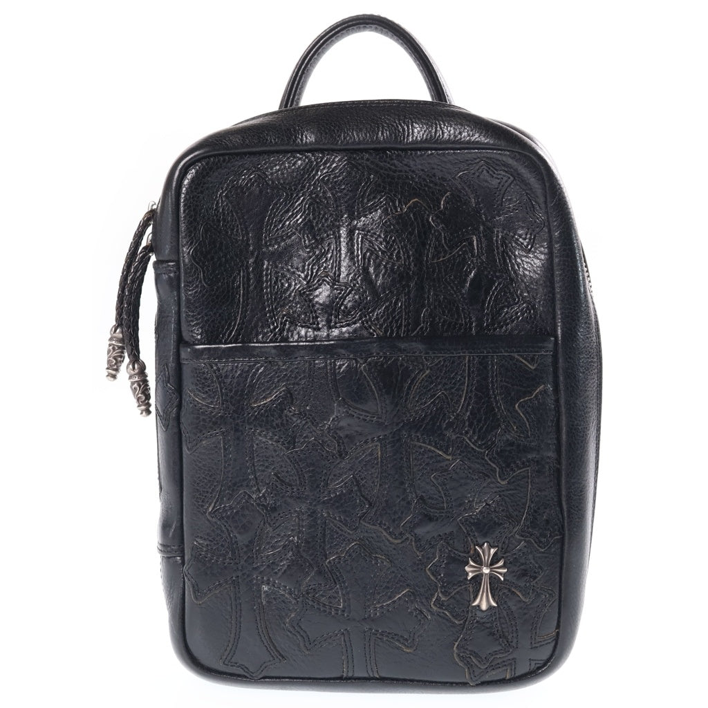 CHROME HEARTS(クロムハーツ) EVERYDAY CARRY SM エブリデイ セメタリークロスパッチレザーハンドバッグ レディース