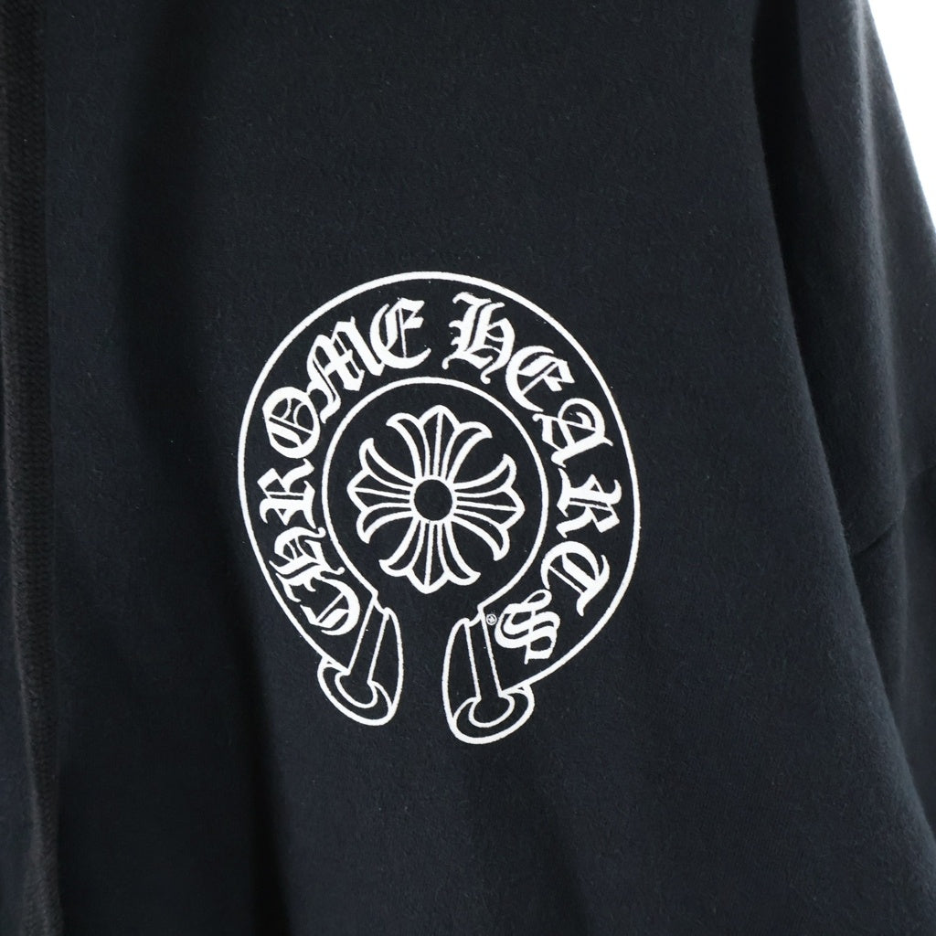 CHROME HEARTS(クロムハーツ) MULTI HORSESHOE SWTSHRT PLVR HD マルチホースシュープリント スウェットプルオーバーパーカー ブラック/マルチ
