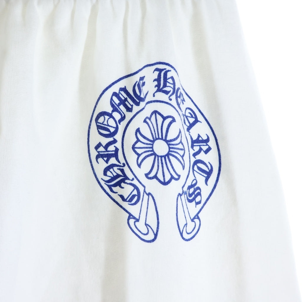 CHROME HEARTS(クロムハーツ) SWEAT PANTS サイド英字ロングパンツ ジョガーパンツ ホワイト/ブルー