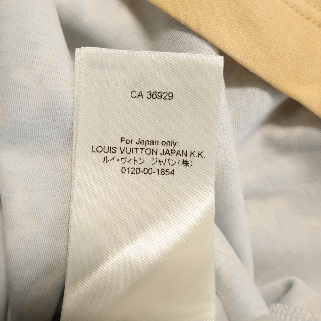 LOUIS VUITTON(ルイヴィトン) 23AW ネックチェーンモノグラムコットン 半袖ワンピース レディース ブルー/ホワイト RW232D CBA FPJD16 ー