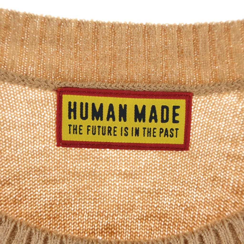 HUMAN MADE(ヒューマンメイド) HEART BADGE KNIT SWEATER HM30CS034 ハートログ ニットセーター ブラウン ー