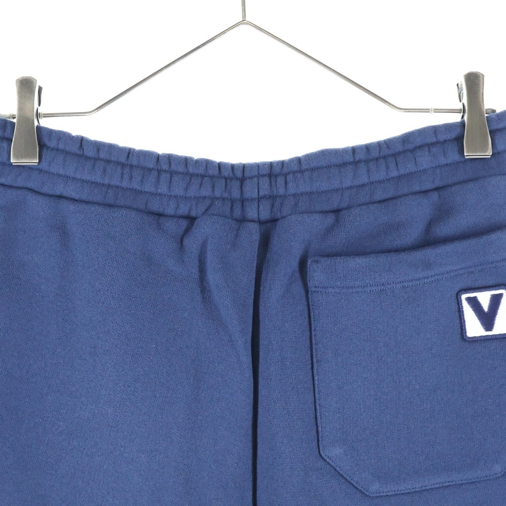 VALENTINO(ヴァレンティノ) Logo Embroidered Shorts 7V3MD04WARJ ロゴスウェットショーツ ハーフパンツ ネイビー
