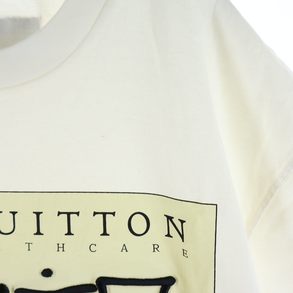LOUIS VUITTON(ルイヴィトン) 22AW グラフィックロゴエンブロイダリー インサイドアウト クルーネック半袖Tシャツ カットソー ホワイト RM222 DT3 HNY75W