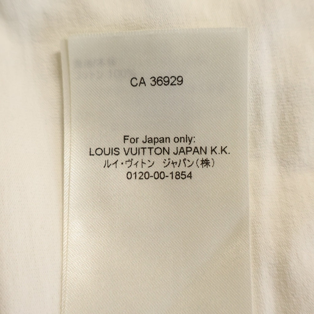 LOUIS VUITTON(ルイヴィトン) 22AW グラフィックロゴエンブロイダリー インサイドアウト クルーネック半袖Tシャツ カットソー ホワイト RM222 DT3 HNY75W