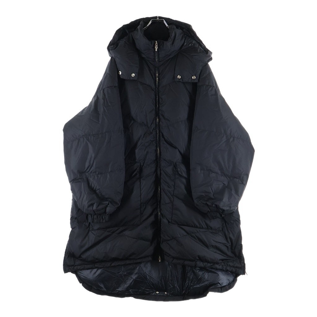 CHROME HEARTS(クロムハーツ) QUEENS LONG COAT ダブルジップナイロンダウンロングコート ブラック