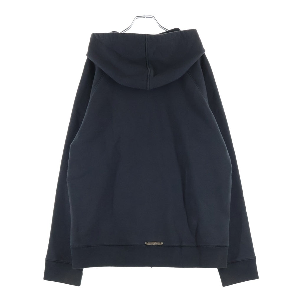CHROME HEARTS(クロムハーツ) GYN U PAPER JAM HD ZIP ラベル付きクロスパッチジップアップパーカー ブラック/シルバー