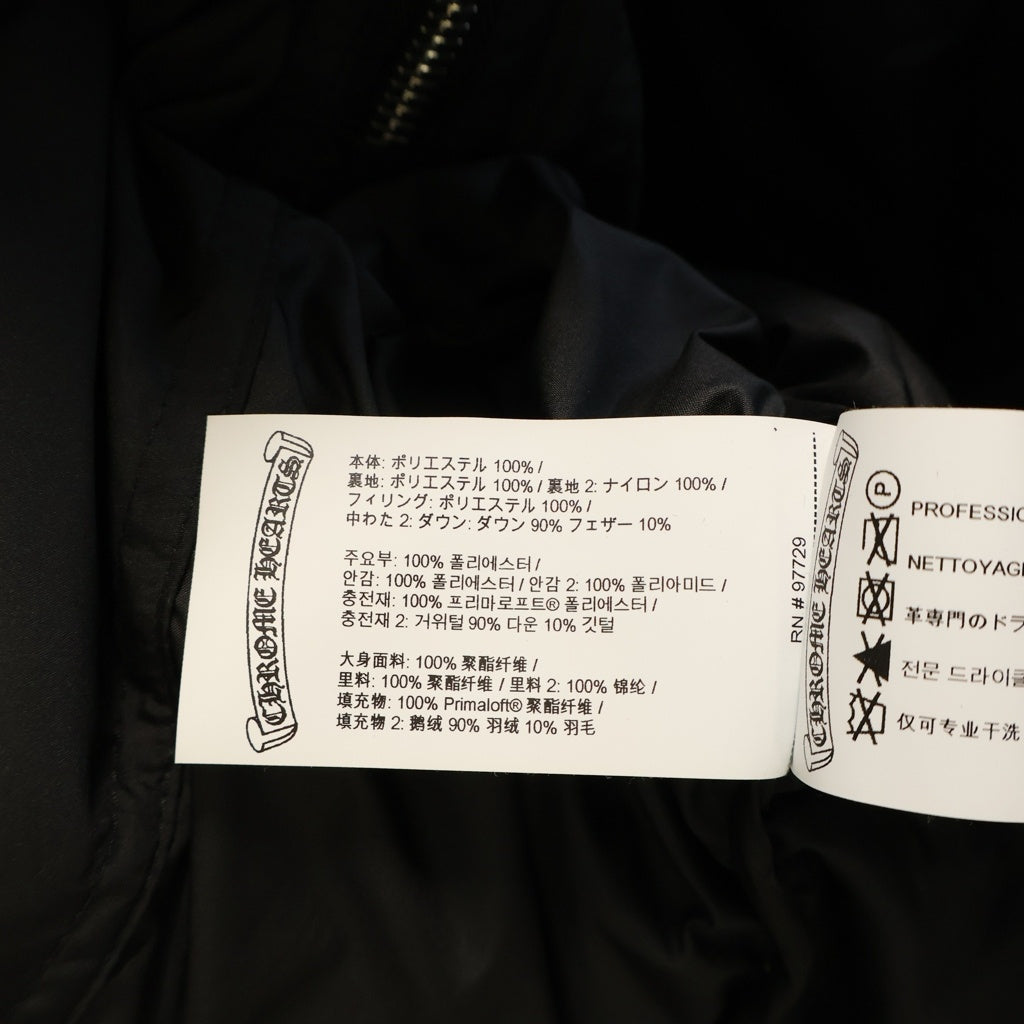 CHROME HEARTS(クロムハーツ) STIFF V2 FBRC スティッフ CHプラス総柄クロスボールボタンダウンジャケット ブラック/シルバー