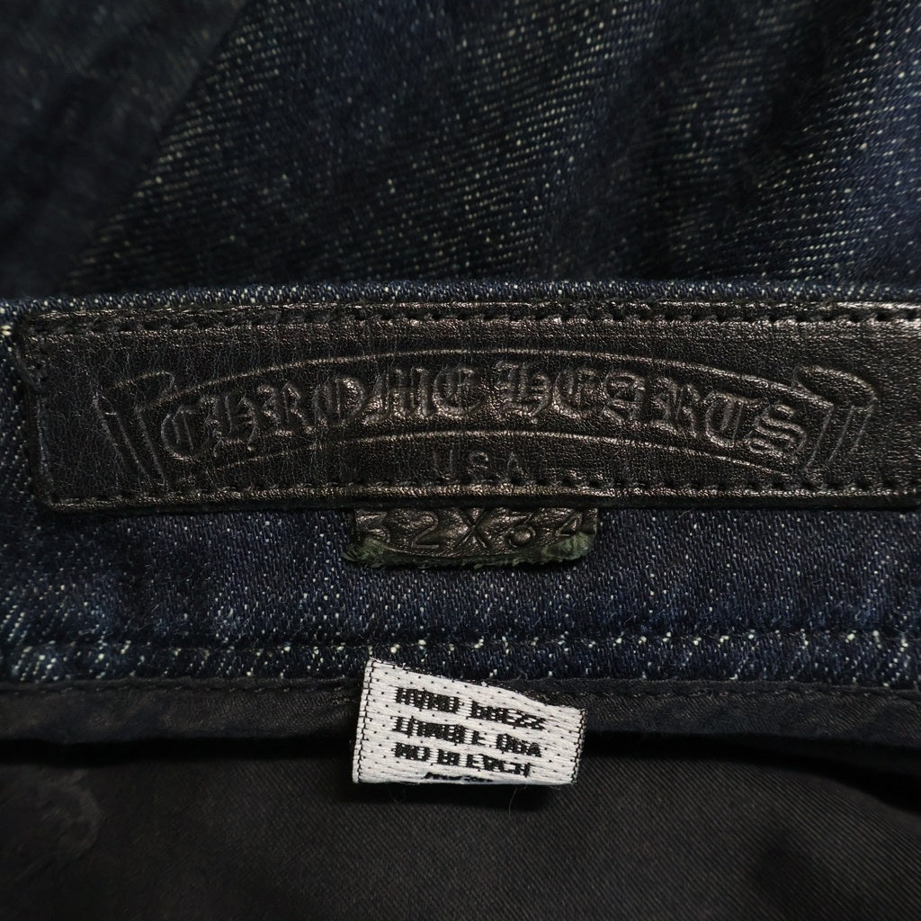 CHROME HEARTS(クロムハーツ) OLD FLEURKNEE DNM PANTS オールド フレアニー デニムパンツ インディゴブルー/シルバー