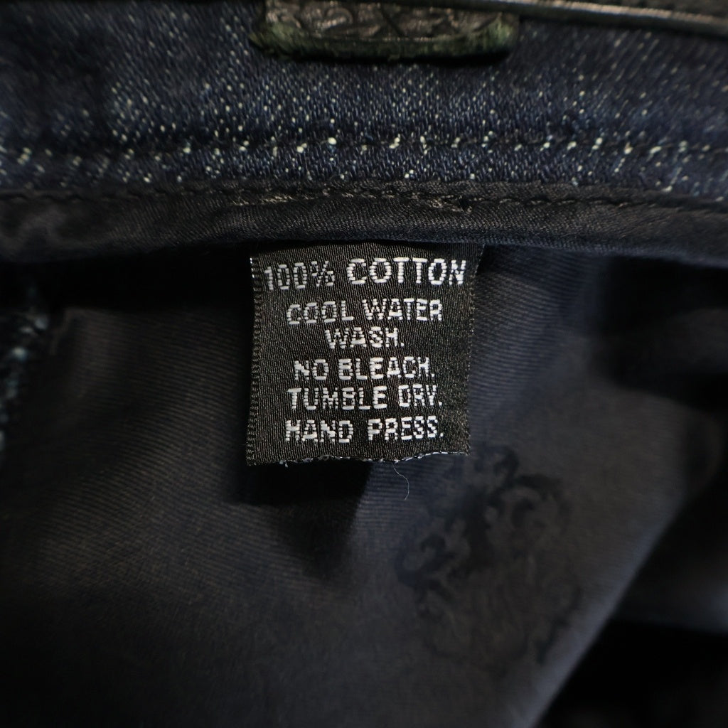 CHROME HEARTS(クロムハーツ) OLD FLEURKNEE DNM PANTS オールド フレアニー デニムパンツ インディゴブルー/シルバー