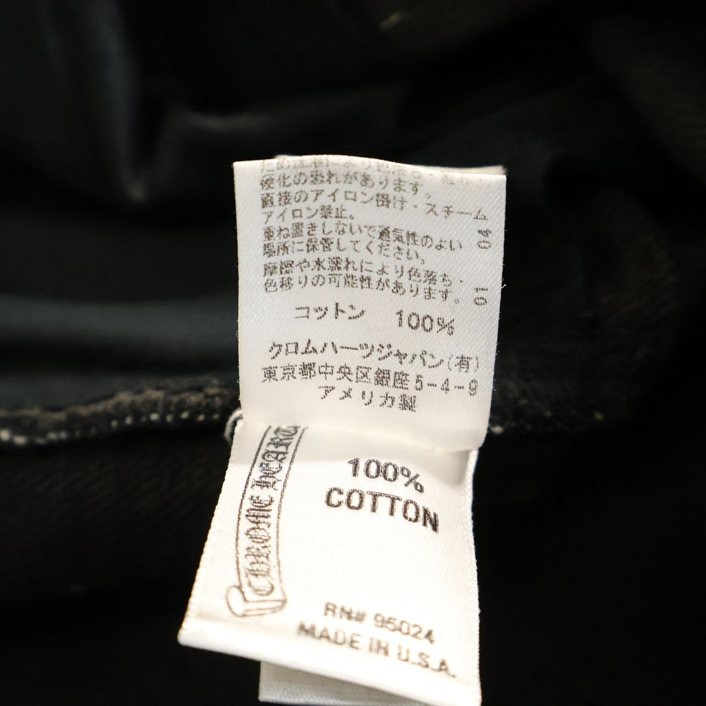 CHROME HEARTS(クロムハーツ) OLD 5POCKET STRAIGHT DENIM PANTS オールド デニムストレートパンツ 5ポケット ブラック/シルバー