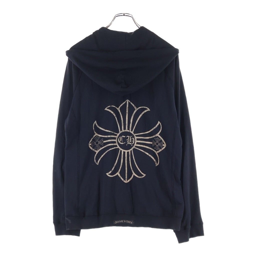 CHROME HEARTS(クロムハーツ) OLD SWTSHRT HD ZIP CHプラスプリントパーカー ブラック