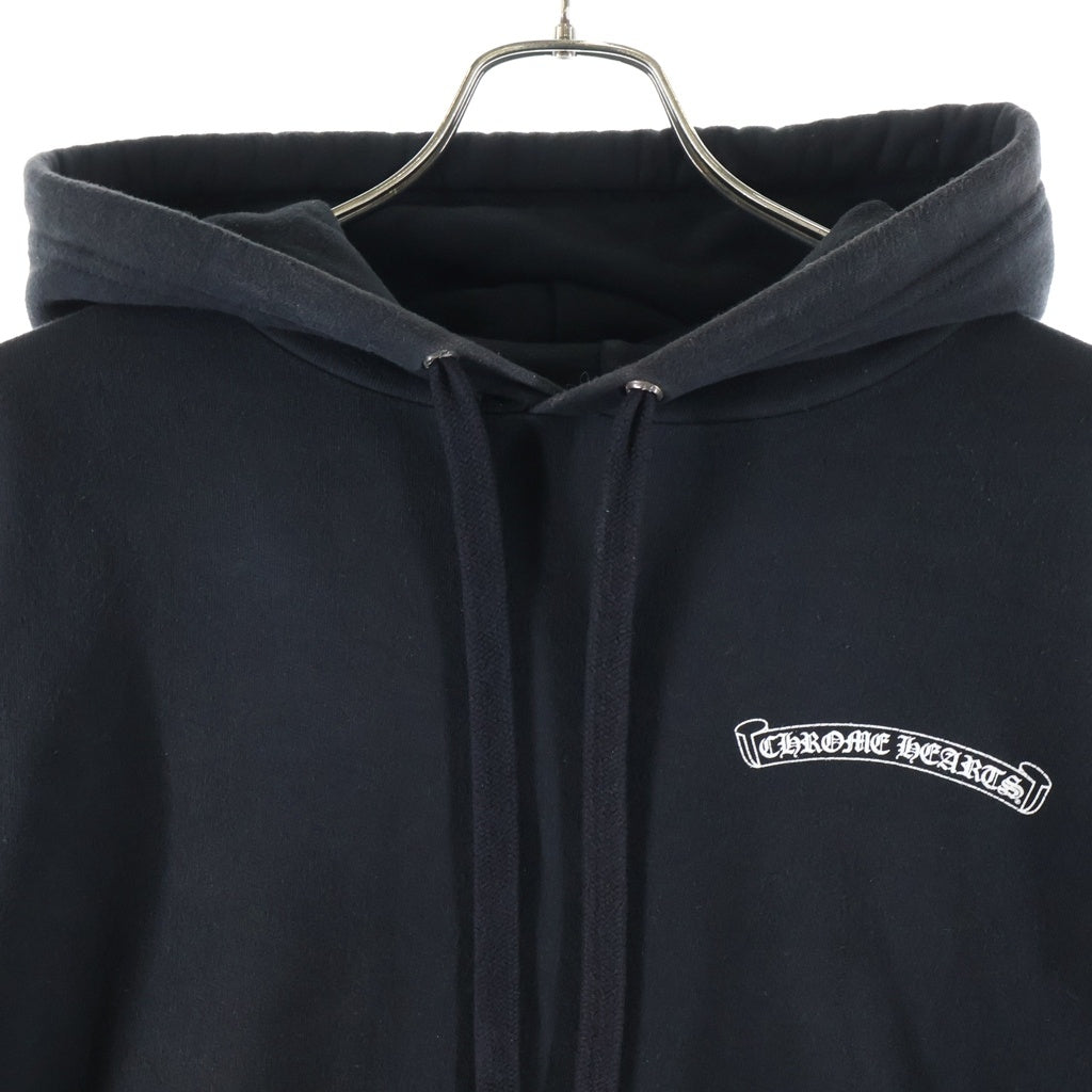CHROME HEARTS(クロムハーツ) MARINA ABRAMOVIC HOODIE ロゴプリントプルオーバーパーカー ブラック