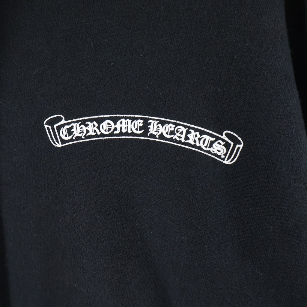 CHROME HEARTS(クロムハーツ) MARINA ABRAMOVIC HOODIE ロゴプリントプルオーバーパーカー ブラック