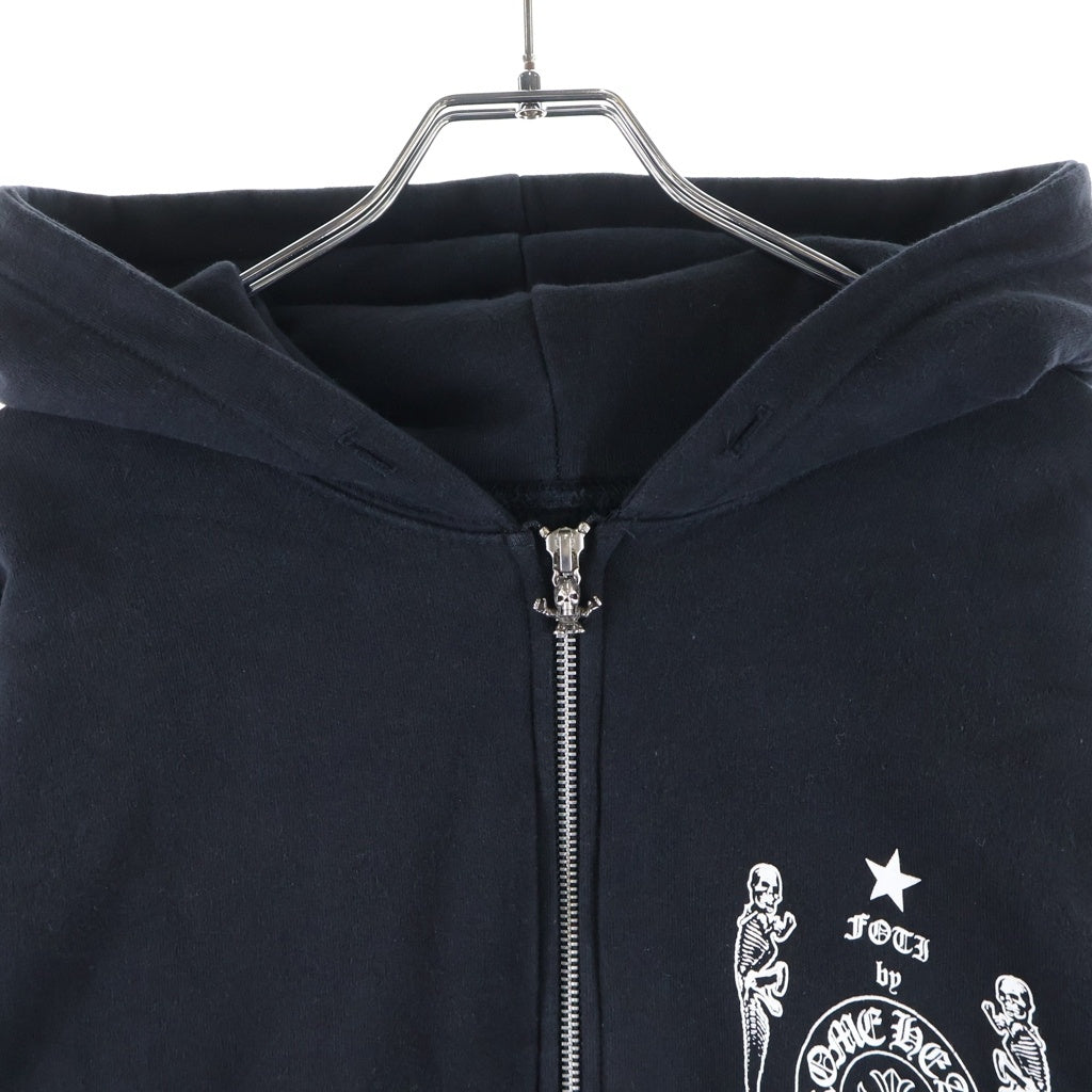 CHROME HEARTS(クロムハーツ) FOTI SWTSHRT THERMAL HD ZIP フォティプリントジップアップサーマルパーカー ブラック