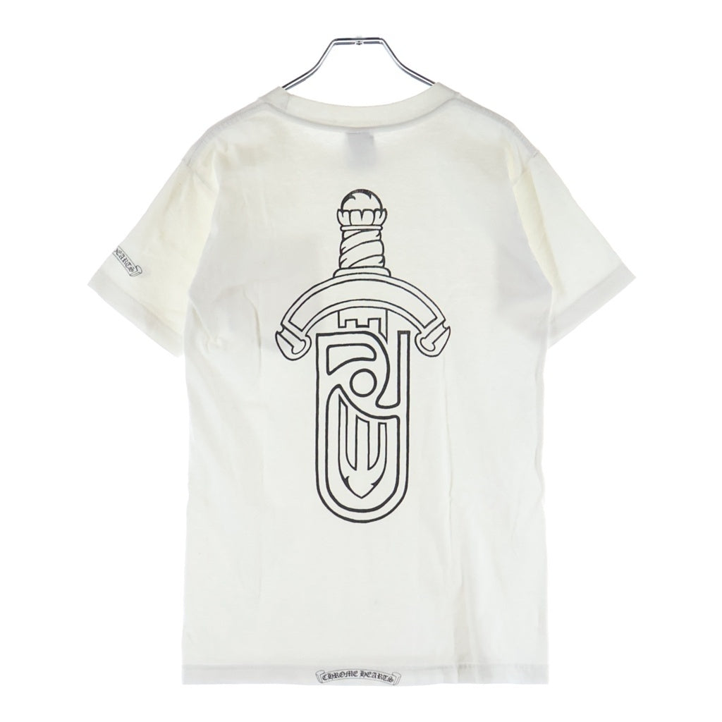 CHROME HEARTS(クロムハーツ) OLD UNITED ARROWS DAGGER S/S TEE オールド ユナイテッドアローズ ダガー半袖Tシャツ ホワイト/ブラック