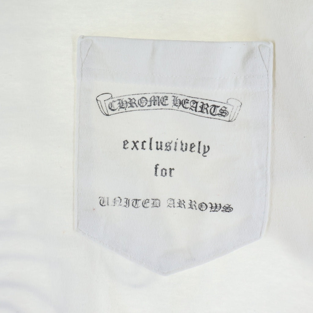 CHROME HEARTS(クロムハーツ) OLD UNITED ARROWS DAGGER S/S TEE オールド ユナイテッドアローズ ダガー半袖Tシャツ ホワイト/ブラック