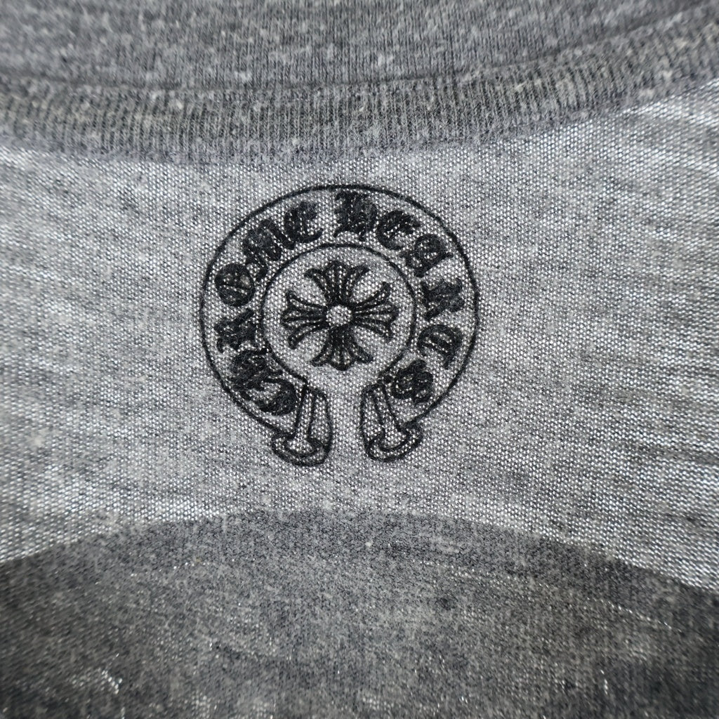 CHROME HEARTS(クロムハーツ) OLD CH PLUS S/S TEE オールド バックCHプラス ロゴデザイン クルーネック カットソー Tシャツ グレー