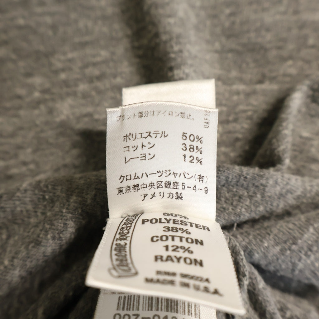 CHROME HEARTS(クロムハーツ) OLD CH PLUS S/S TEE オールド バックCHプラス ロゴデザイン クルーネック カットソー Tシャツ グレー