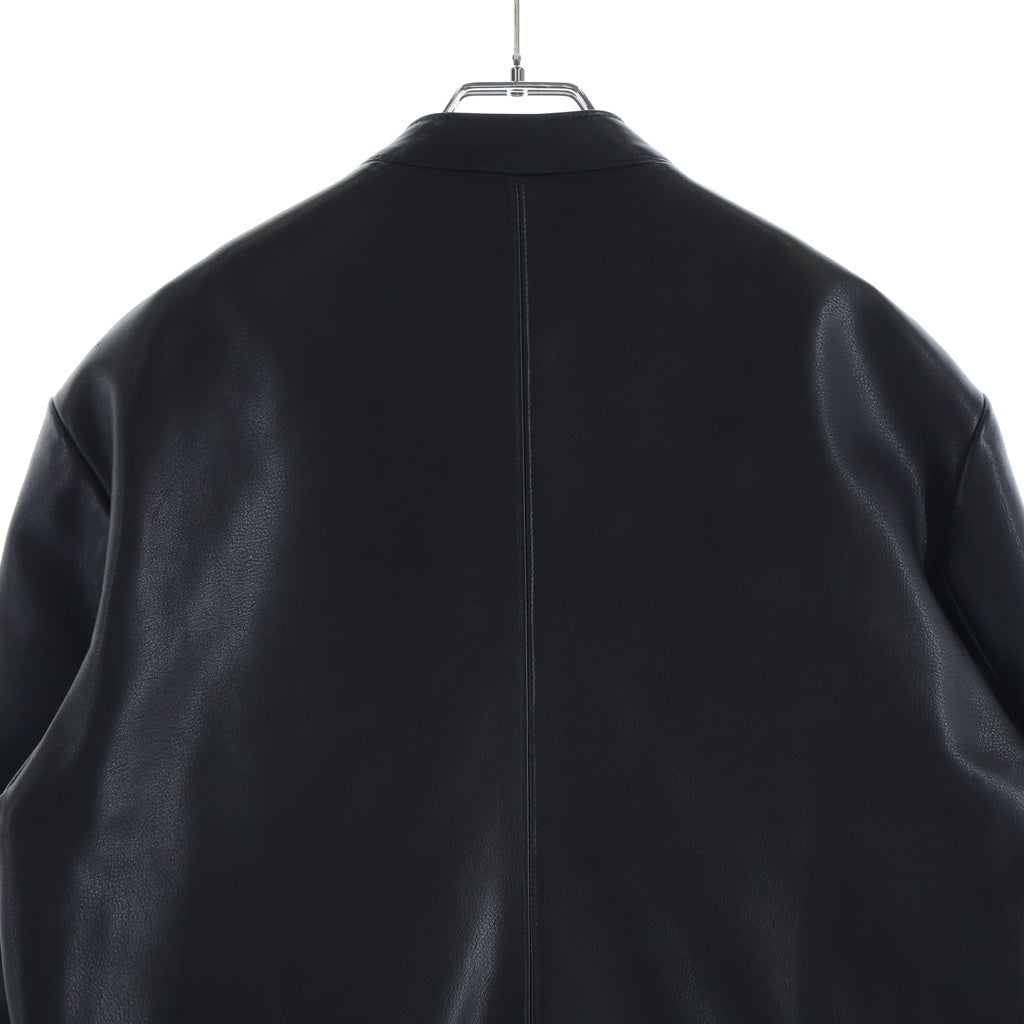 CHROME HEARTS(クロムハーツ) RACING2 AOYAMA LTD レーシング2 青山限定 セメタリークロスパッチ付きレザージャケット ブラック/レッド/ホワイト